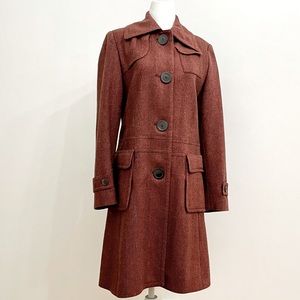 Vintage Faconnable Women’s Wool Tweed Coat